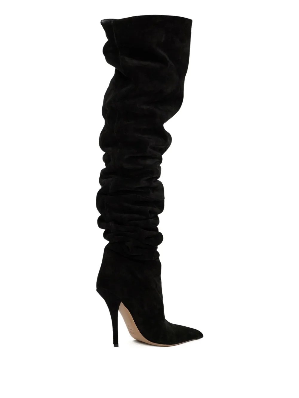 Paris Texas Jessica stiletto laarzen met ruches Zwart