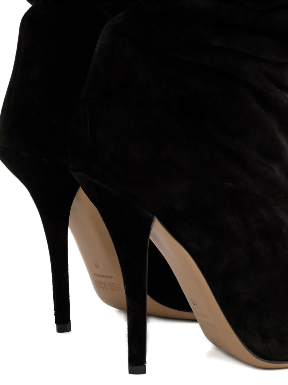 Paris Texas Jessica stiletto laarzen met ruches Zwart