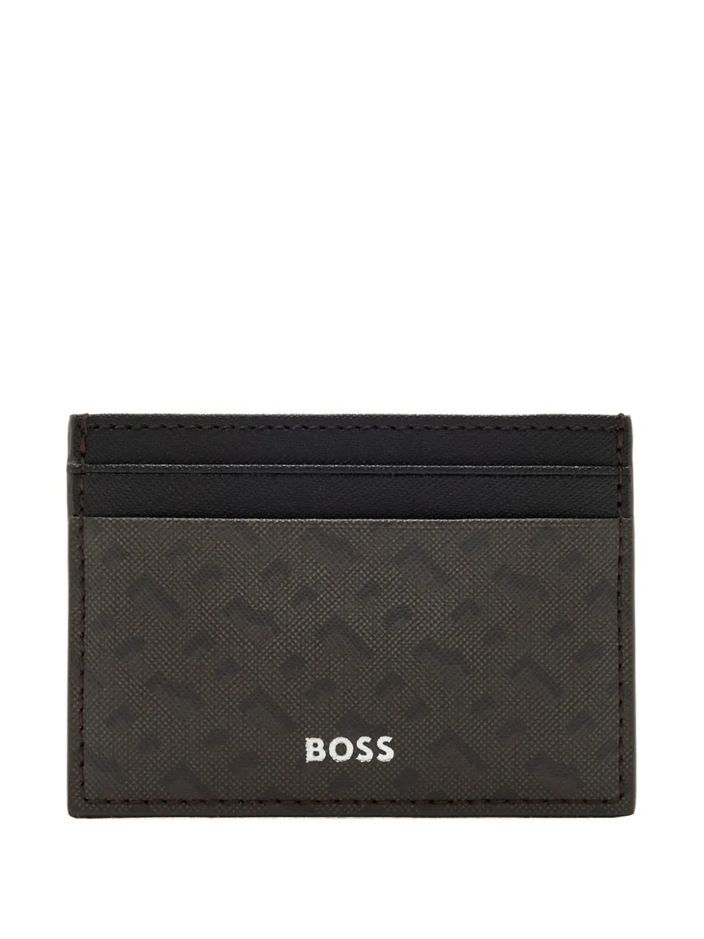 BOSS  tarjetero con logo en relieve | marrón | Image 1