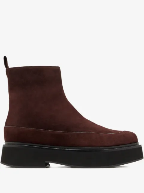 NEOUS 50mm Buna platform zip ankle boots