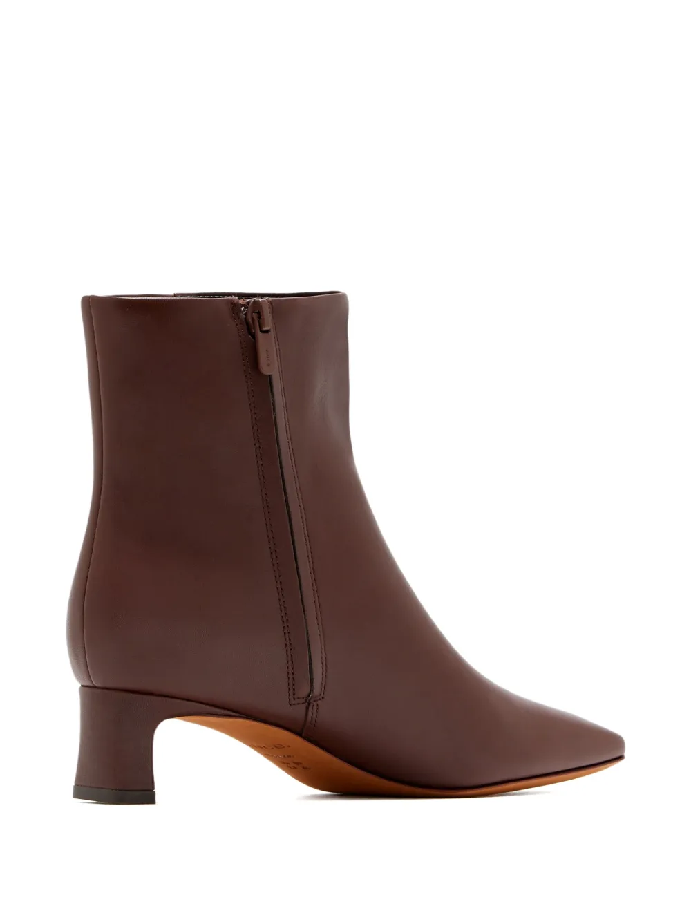 Vince 40mm Harlan Square Heel Ankle Boots In Brown