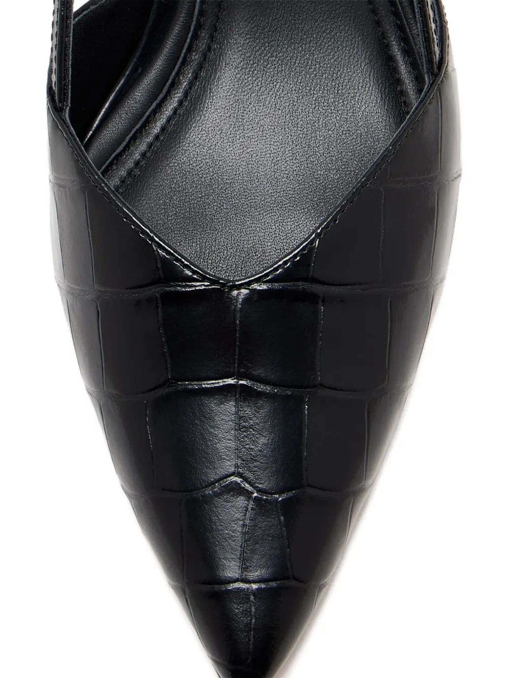 Vince 75 mm Levvy leren slingback pumps Zwart