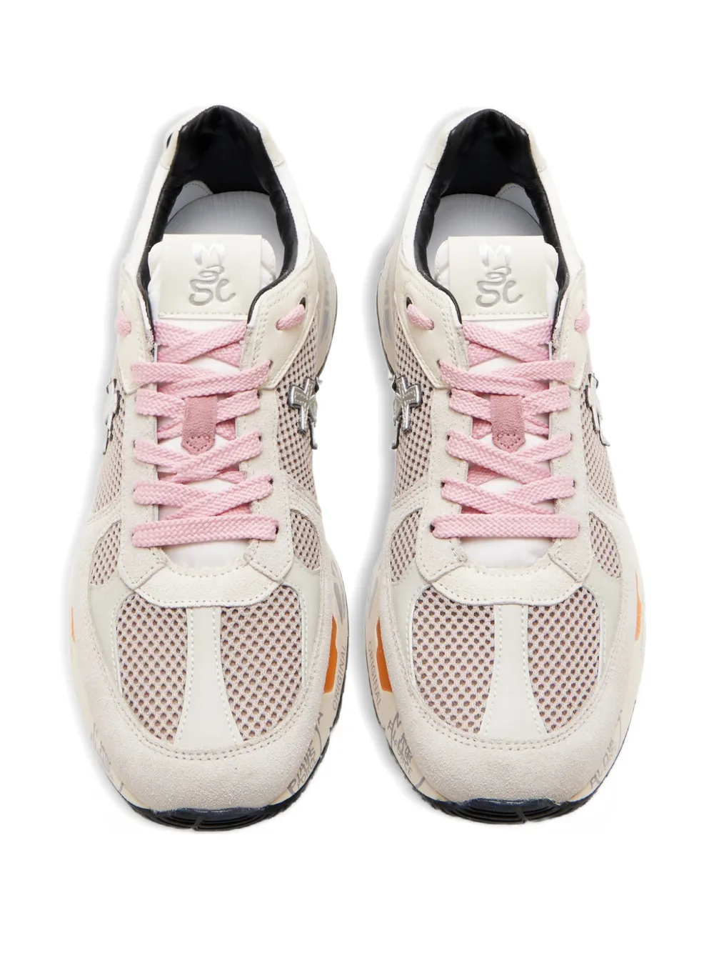 Premiata Mased 7825 logo-appliqué sneakers - Beige