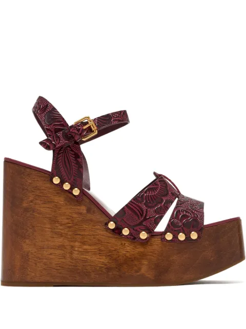 FARM Rio sandalias con apliques florales en relieve