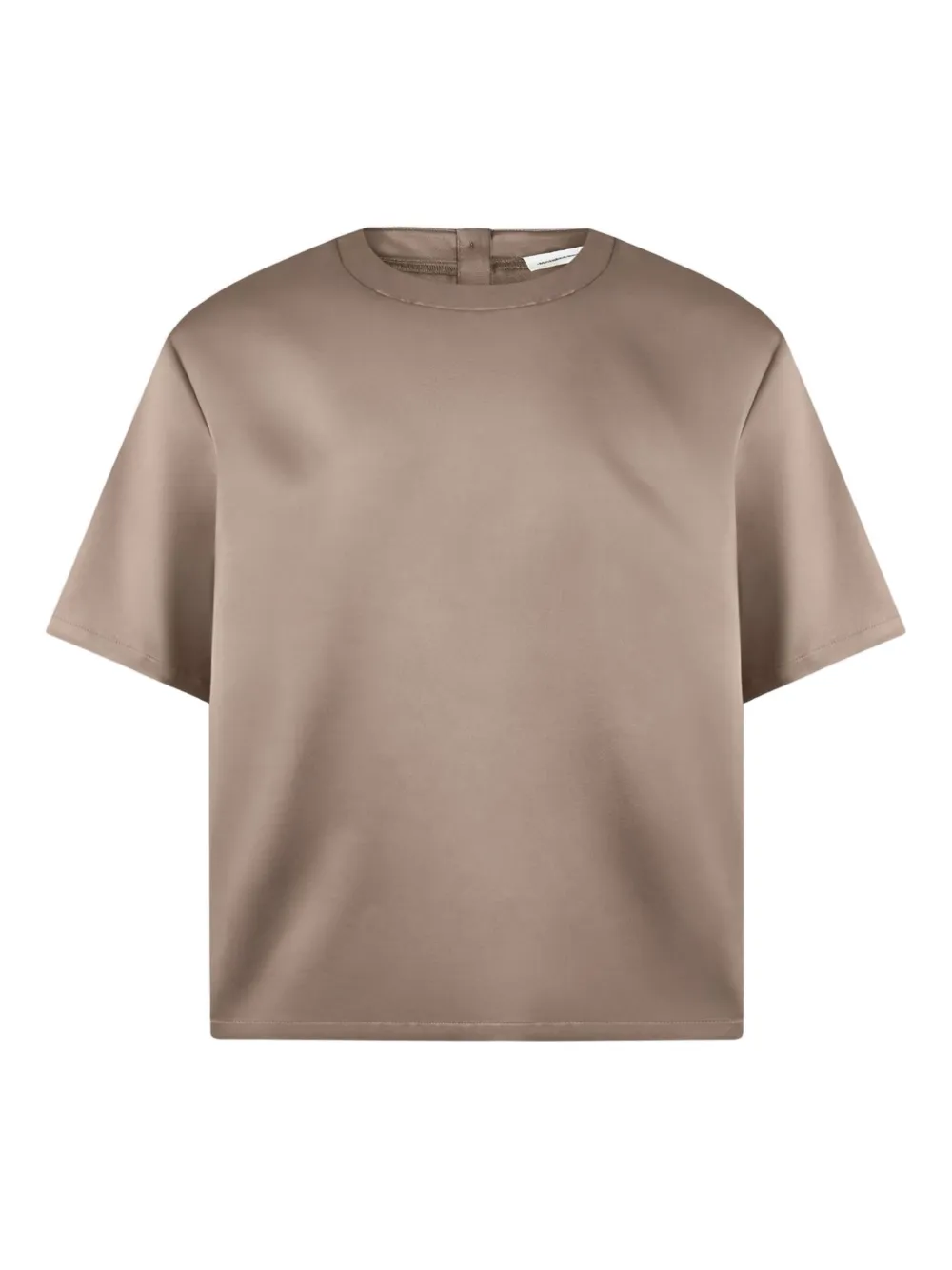 Manière De Voir satin T-shirt - Marrone