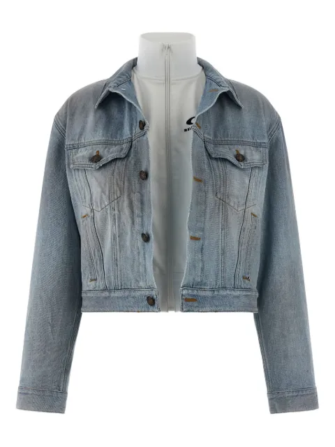 Balenciaga stonewashed double-layer jacket