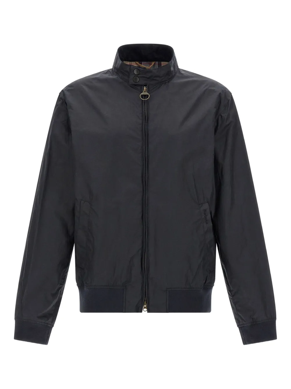 Barbour ribbed knit Royston jacket | Blue | Image 1