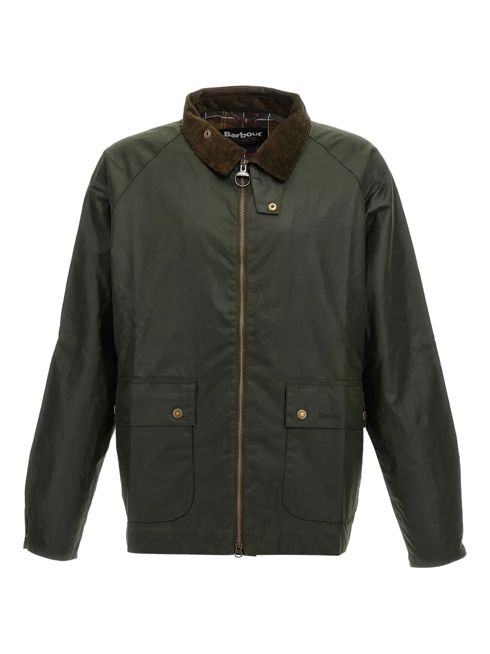 Barbour Bedale corduroy-collar short jacket | verde | Image 1