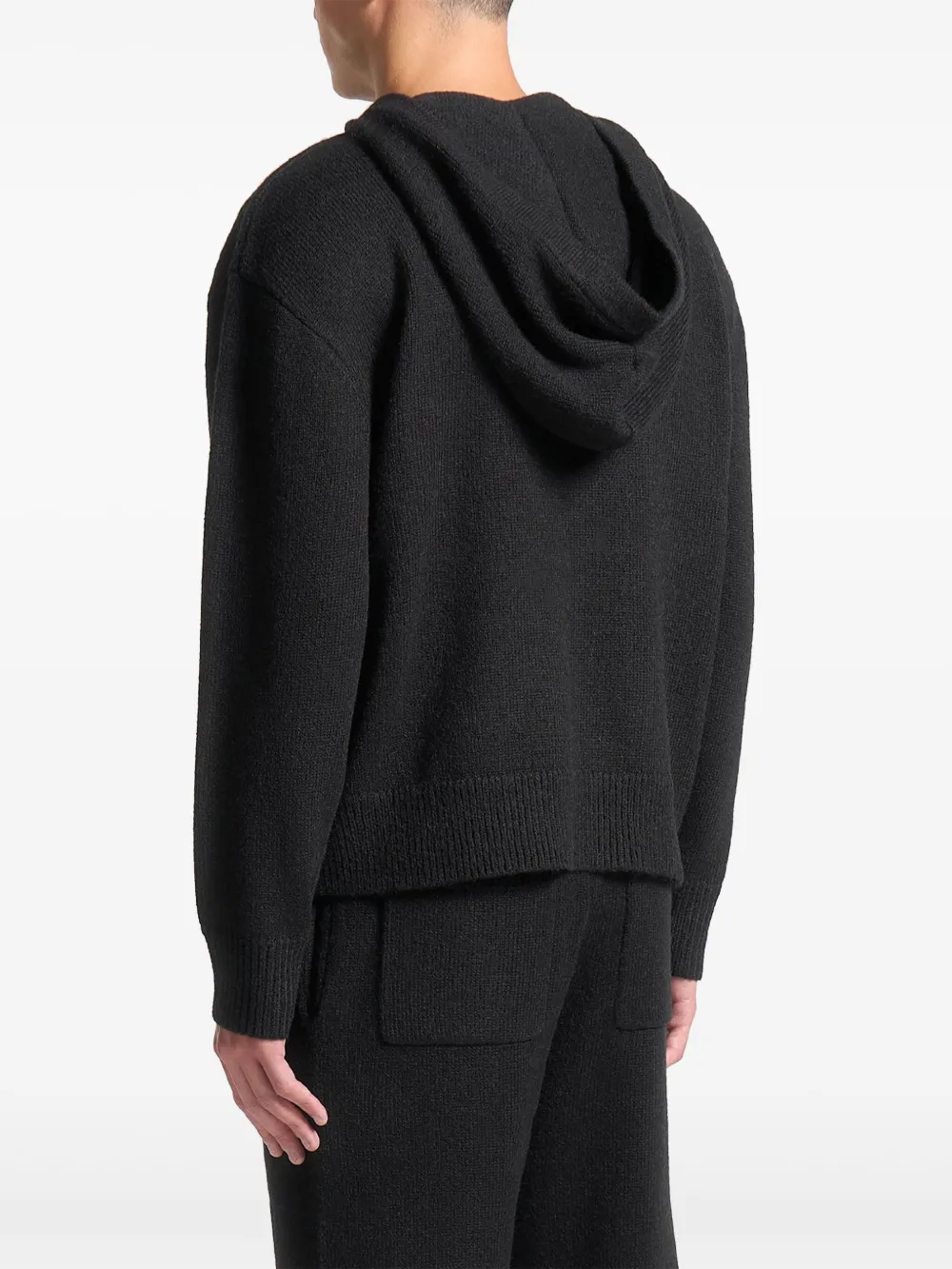 Manière De Voir Hoodie met logopatch Zwart