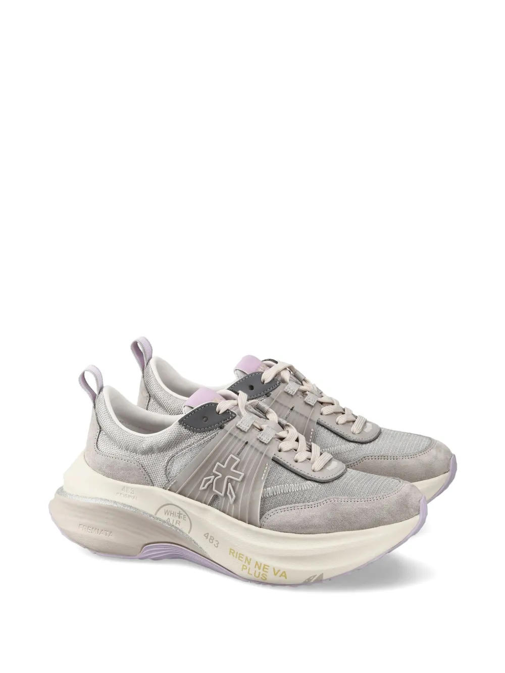 Premiata Hill 7859 sneakers met logodetail - Grijs