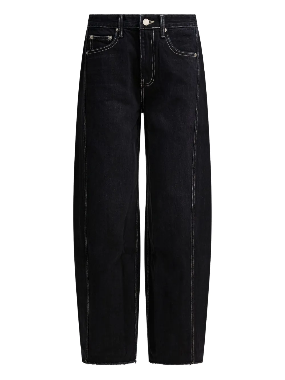R2W Jeans con cuciture a contrasto - Nero