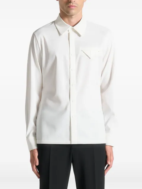 Manière De Voir Tom slim-fit white tailored stretch shirt
