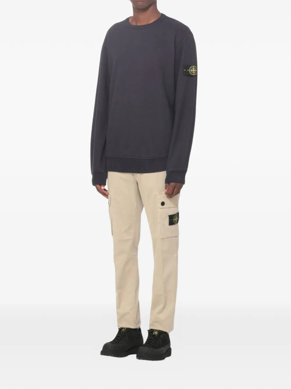Stone Island Compass-badge sweatshirt - Blauw