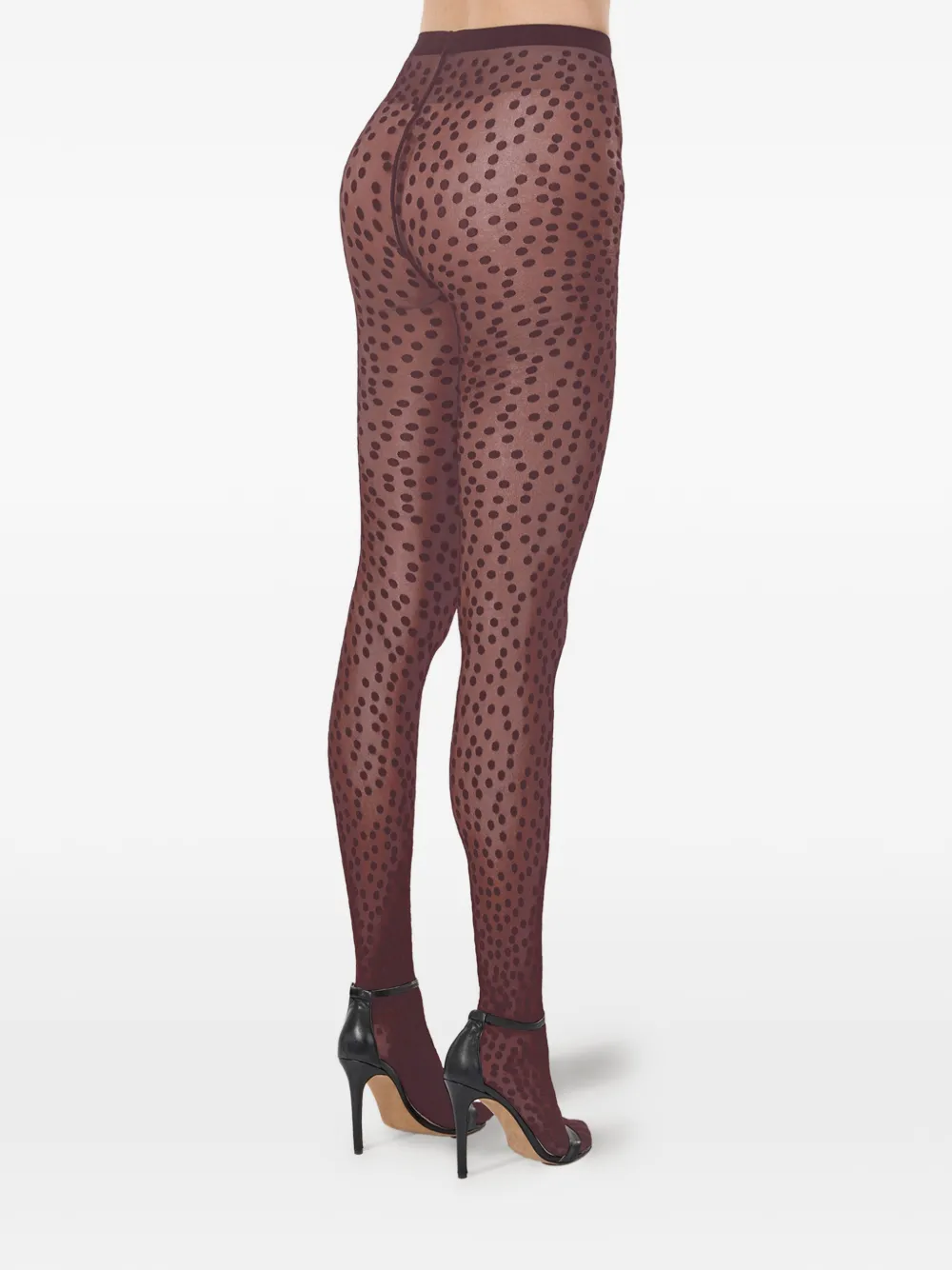 Wolford Panty met stippen Bruin