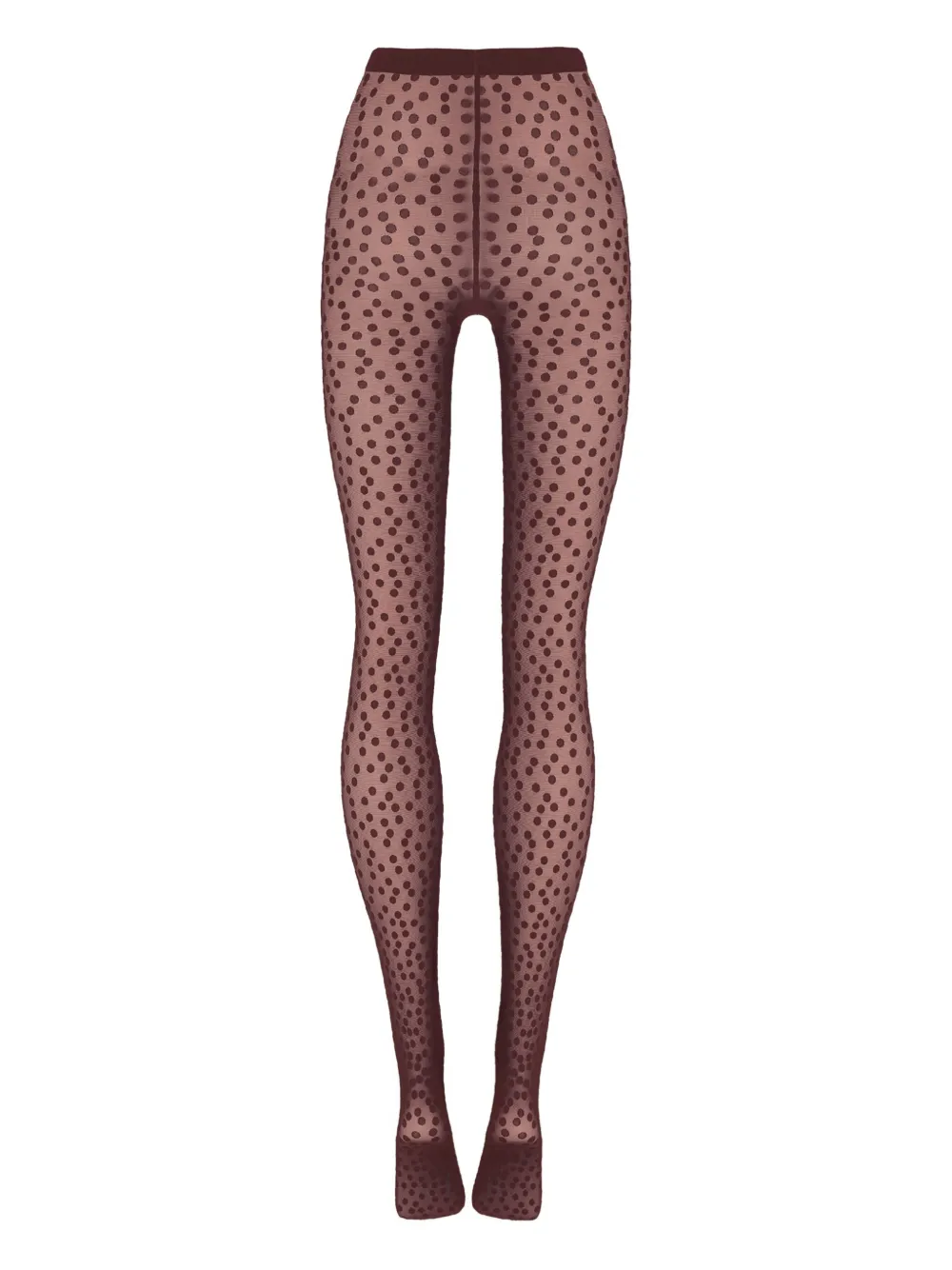 Wolford Panty met stippen Bruin