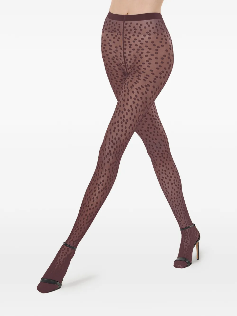 Wolford Panty met stippen Bruin
