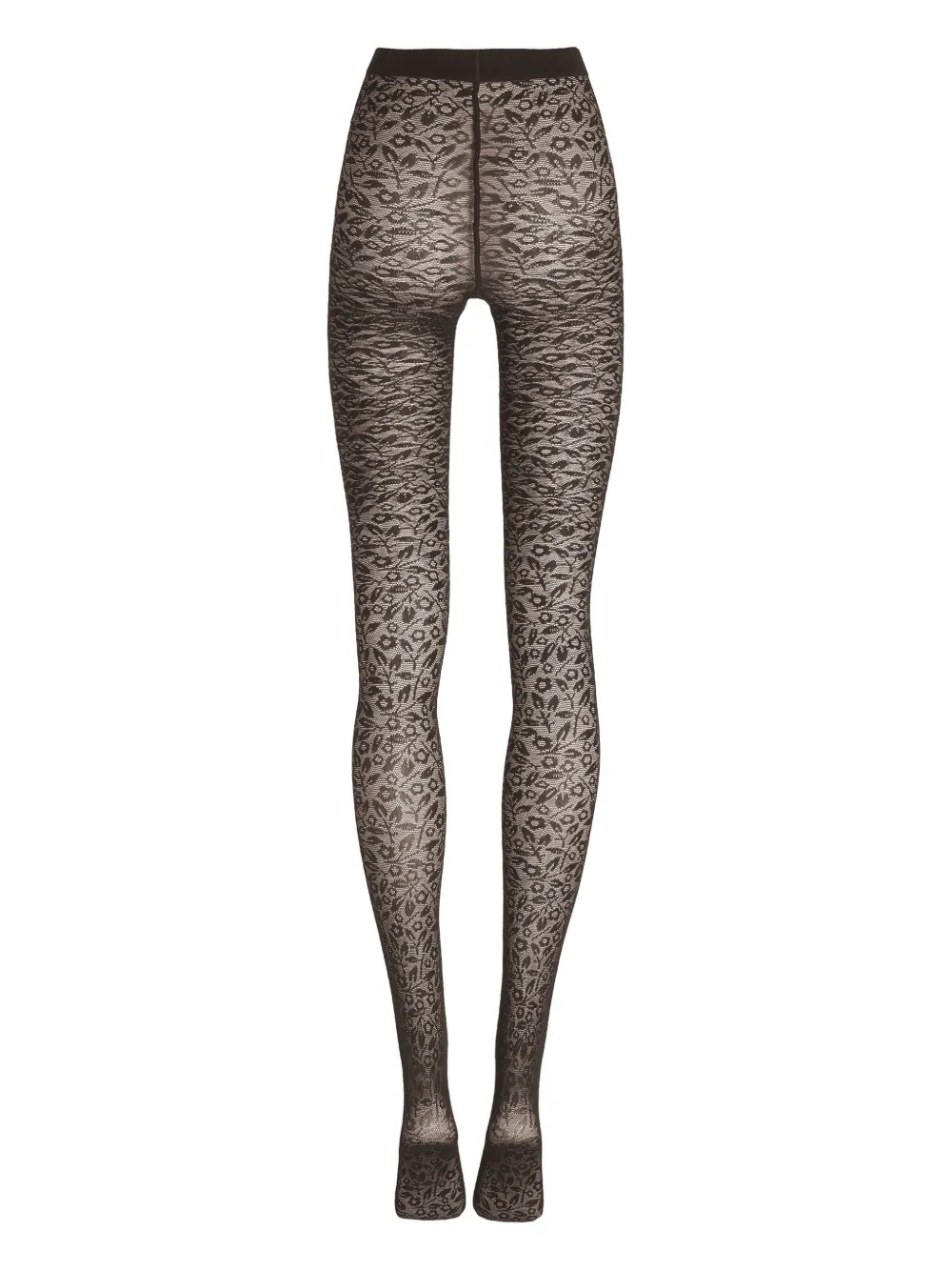  Wolford Bouquet Floral Tights - Brown 