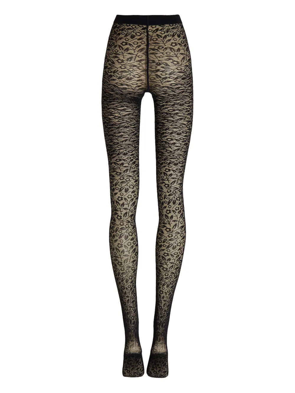  Wolford Bouquet Floral Tights - Black 