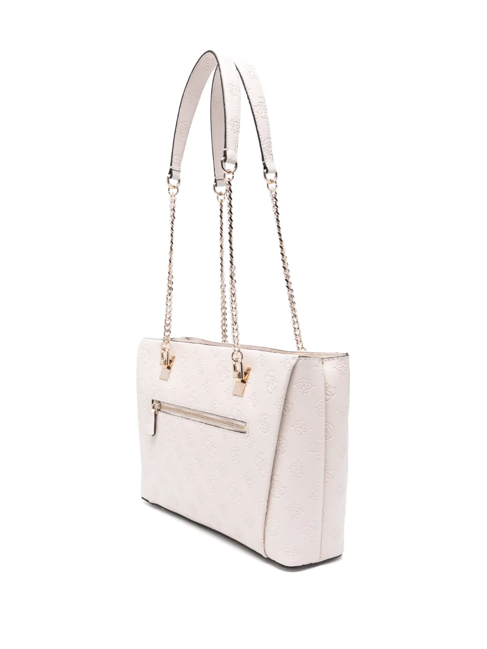 GUESS USA Tisha 4G-logo shoulder bag - Beige