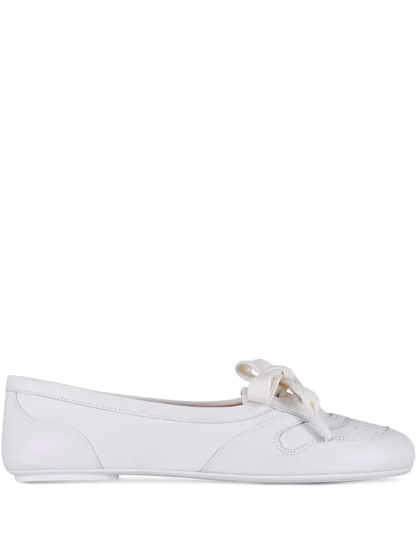 Gianvito Rossi Vault Flats in White