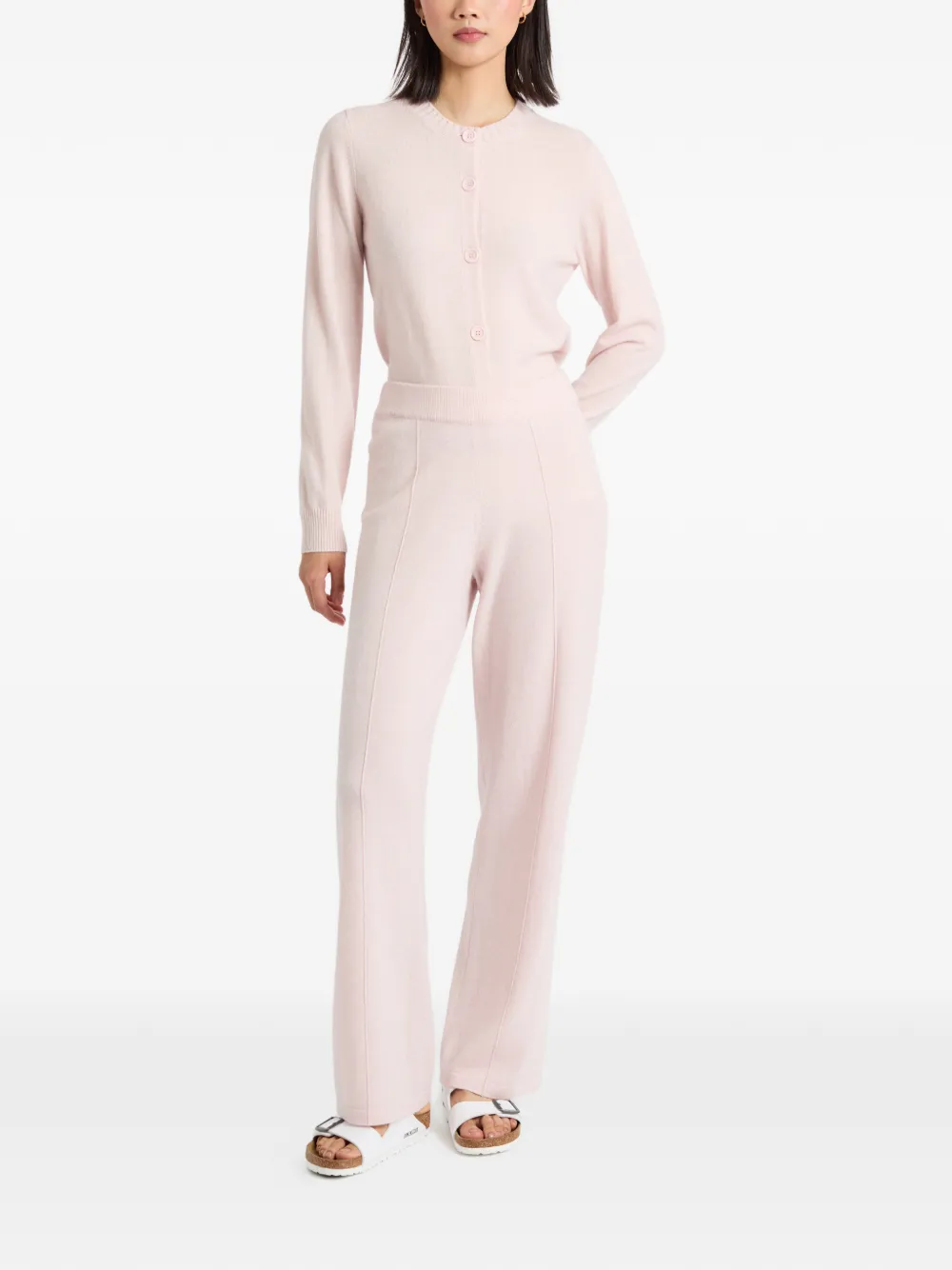 Chinti & Parker wide-leg track pants - Roze