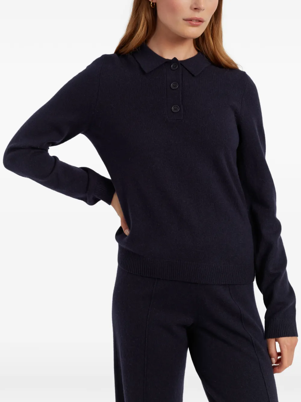 Long-Sleeved Polo Knitwear
