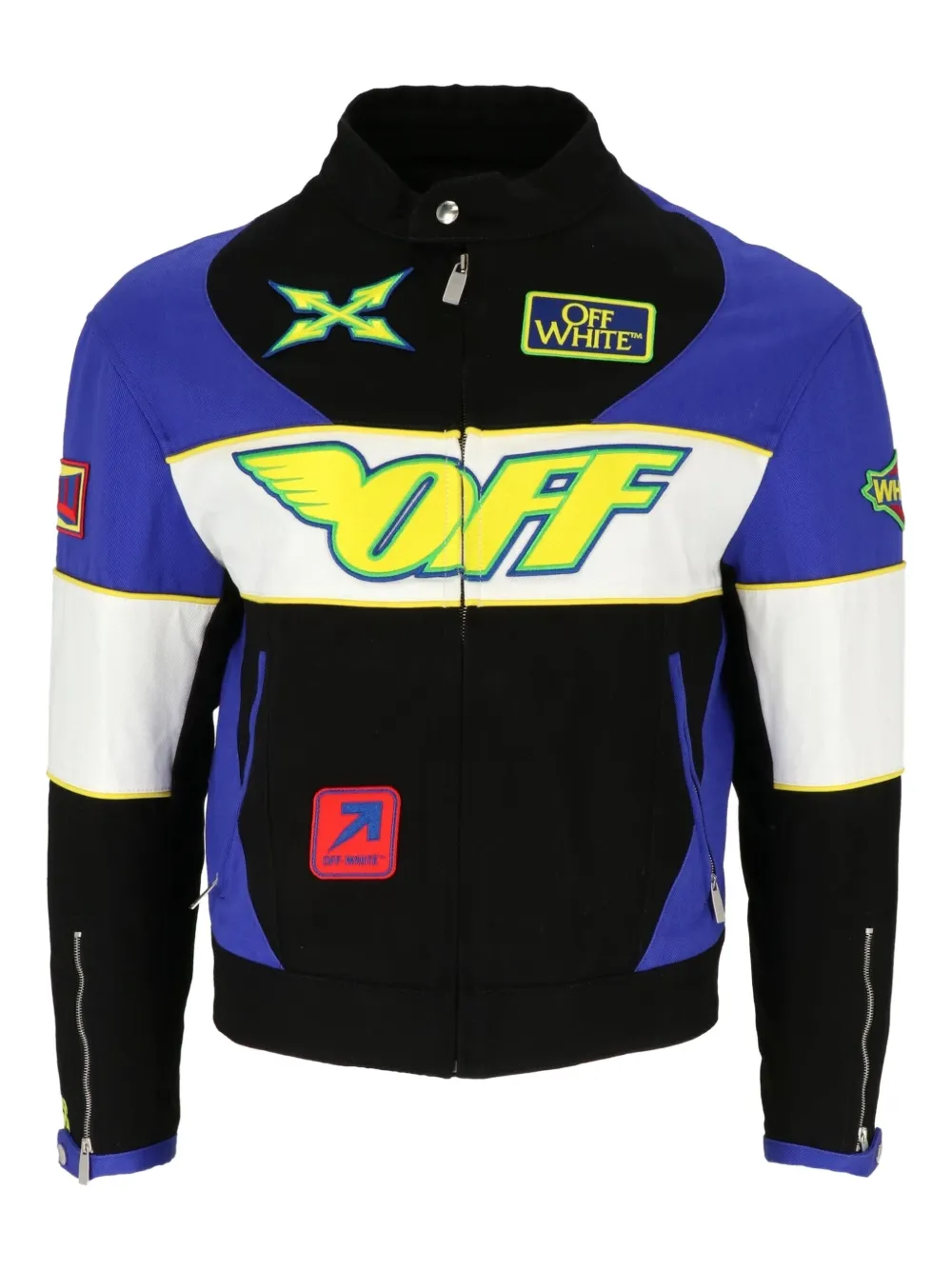 Off-White x Formula 1 colour-block jacket - ブラック Off-White x Formula 1 colour-block jacket - ブラック
