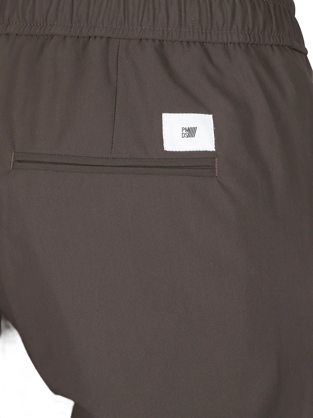 P.m.d.s Steve Elasticated-waistband Trousers In Brown