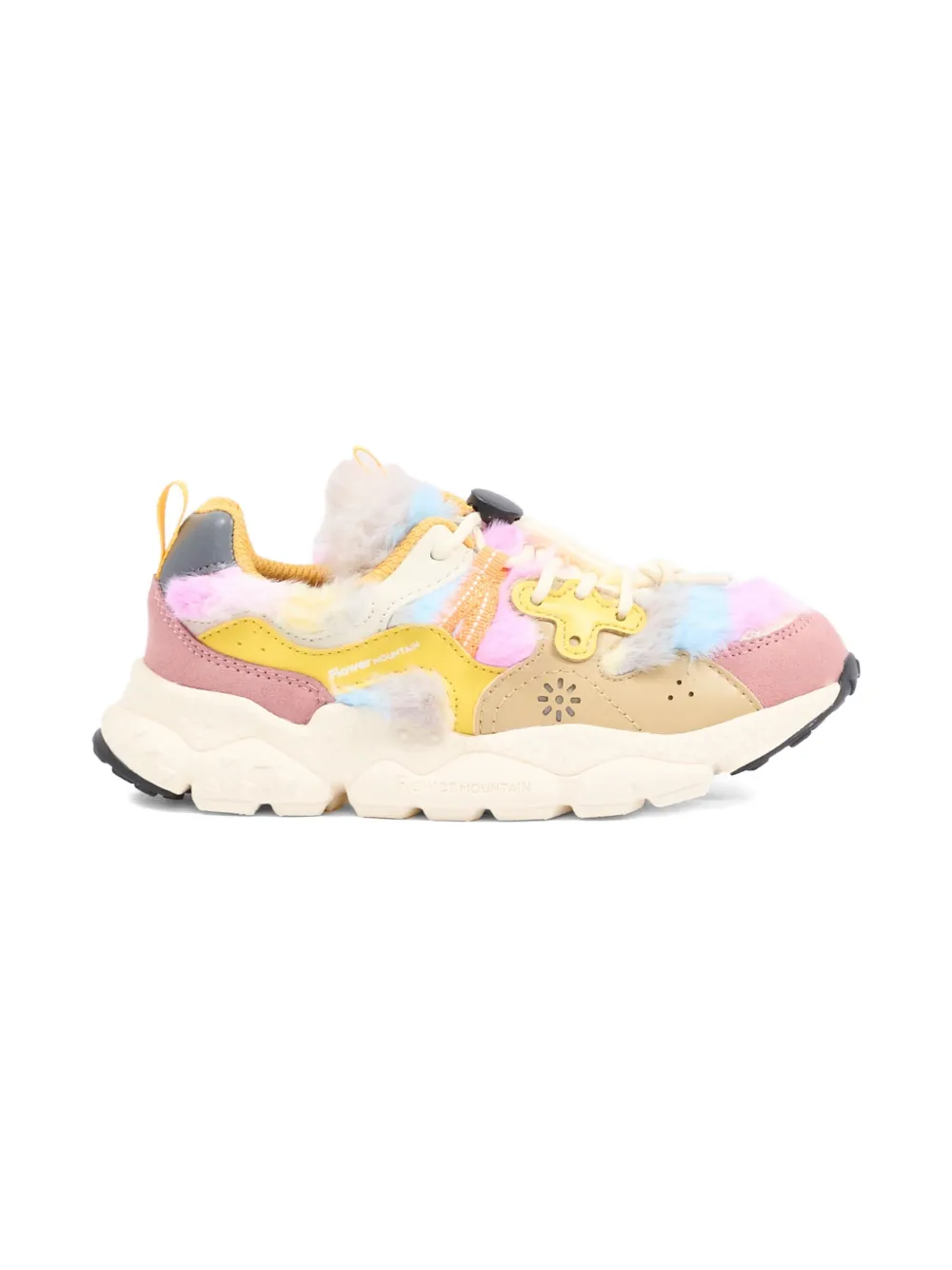 FLOWER MOUNTAIN KIDS x Naturino round-toe sneakers Roze