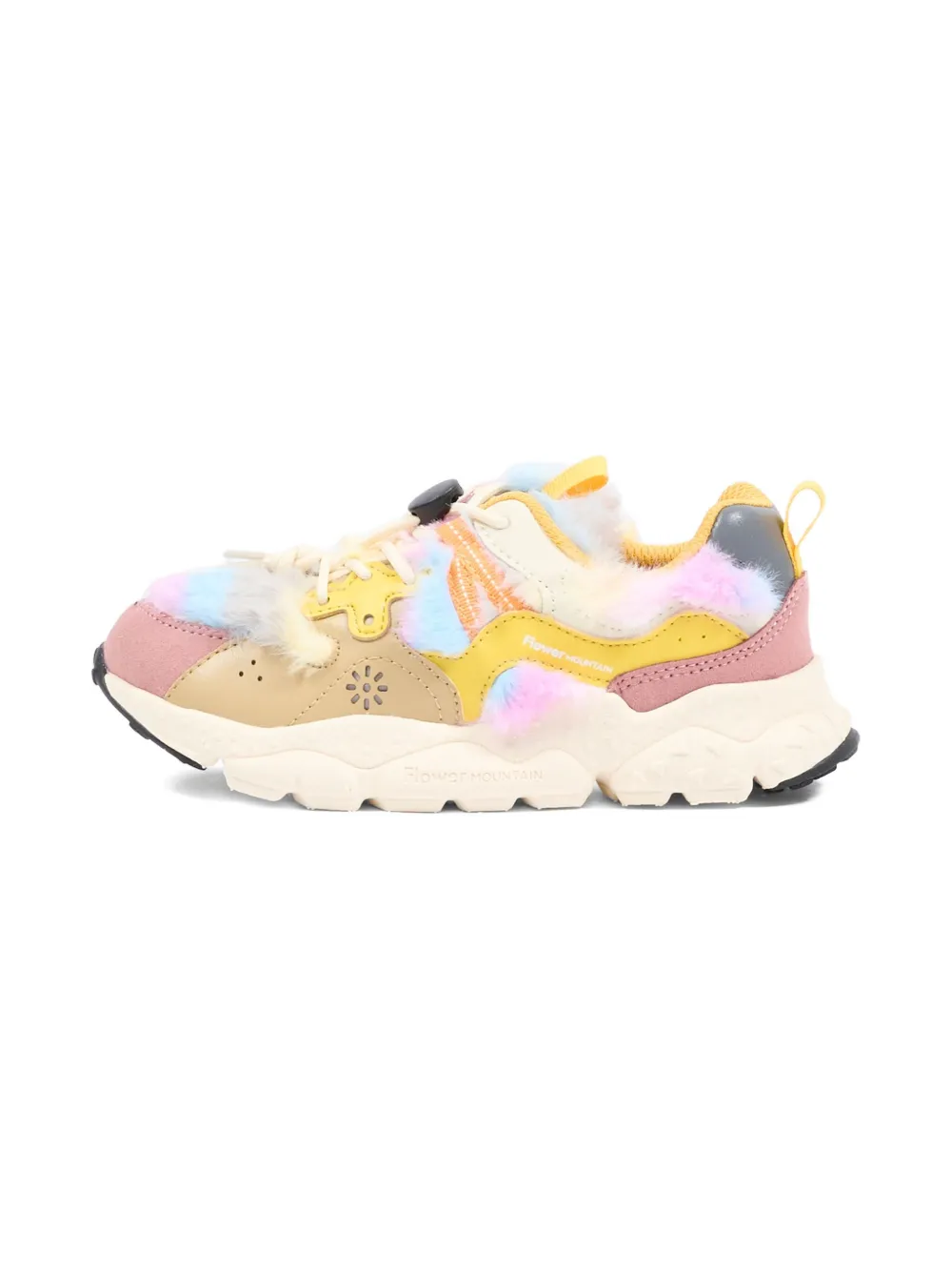 FLOWER MOUNTAIN KIDS x Naturino round-toe sneakers Roze