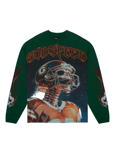GODSPEED Morale graphic long-sleeve sweatshirt