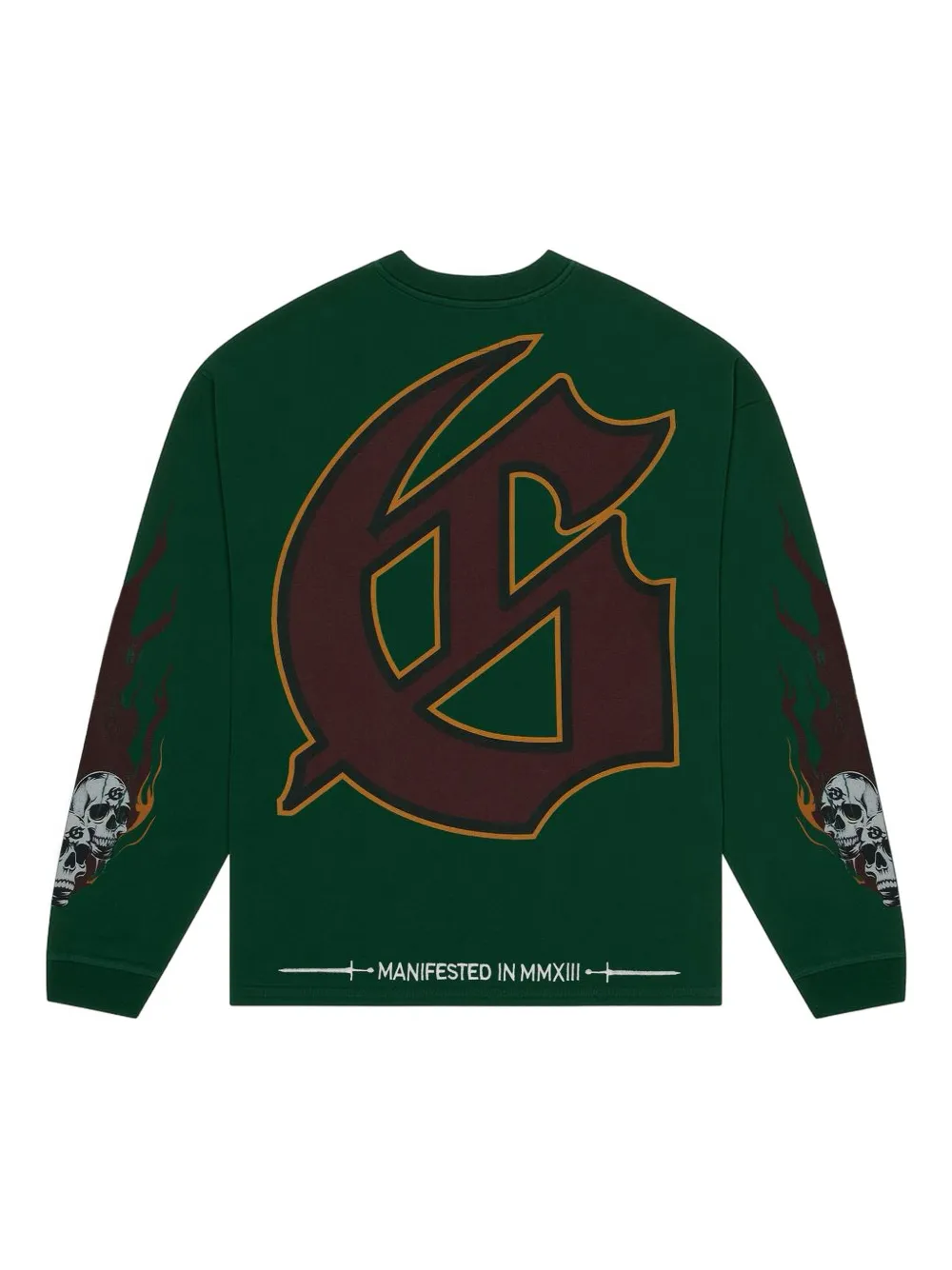 GODSPEED Morale graphic long-sleeve sweatshirt - Groen