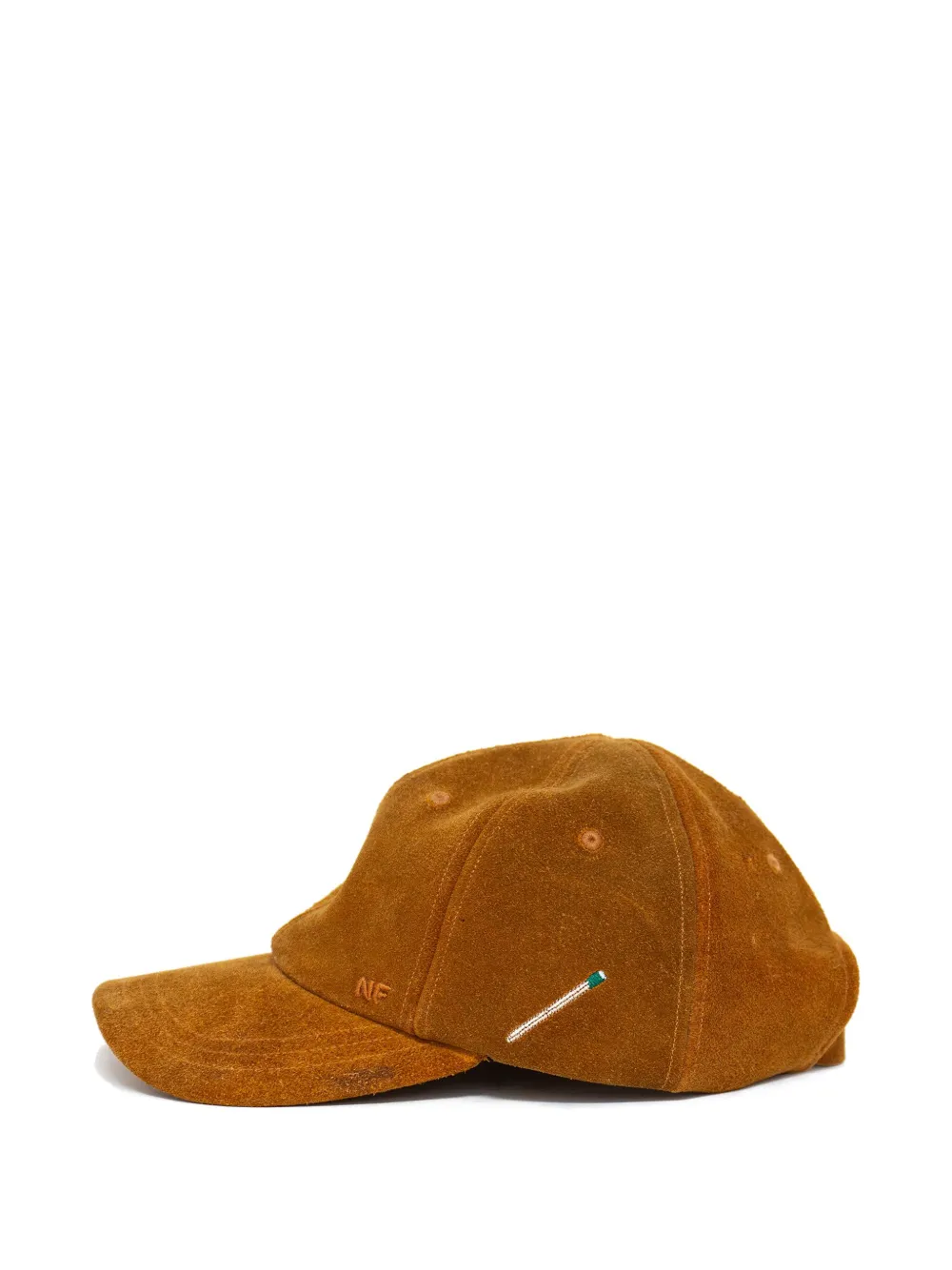 Nick Fouquet Roper Nf Suede Cap In Brown