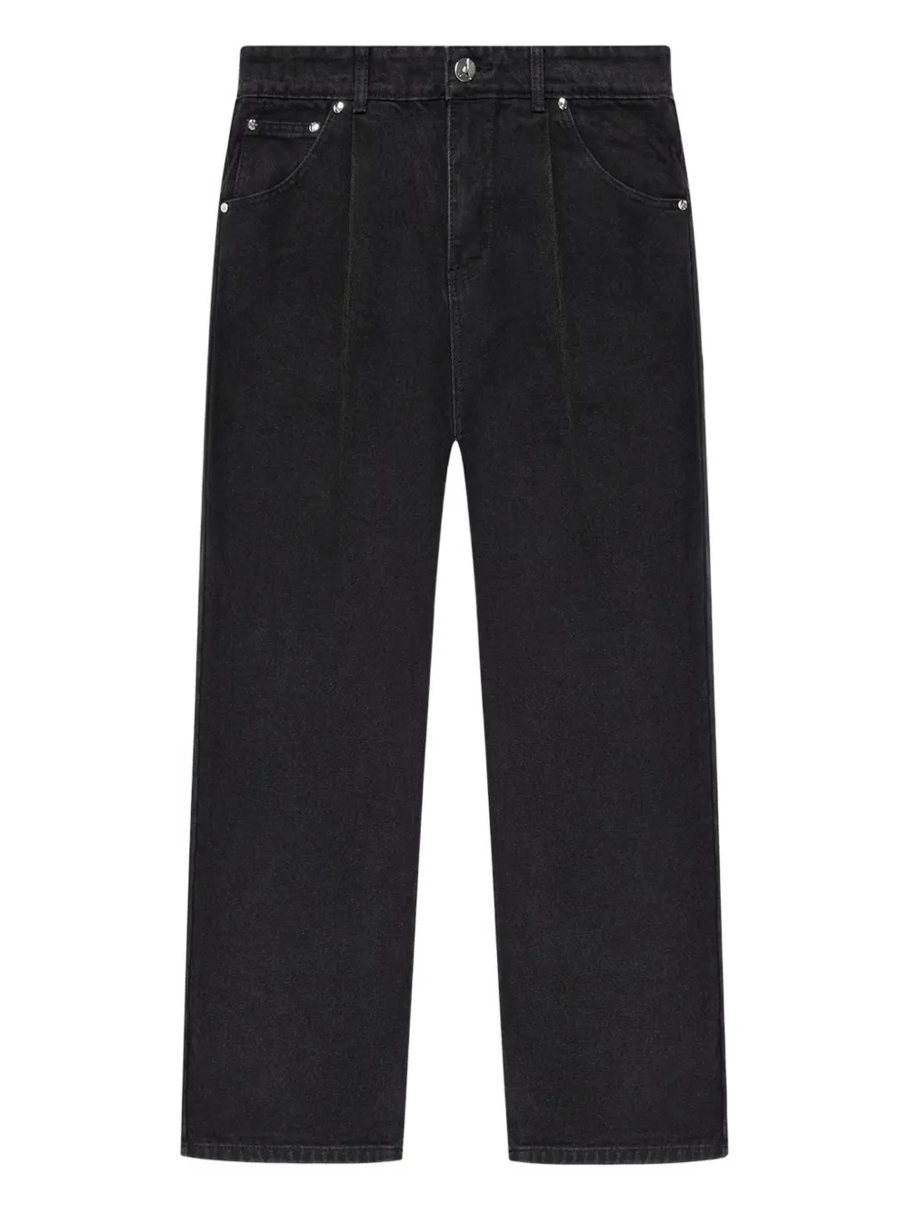 Manière De Voir Arnault pleated jeans Zwart