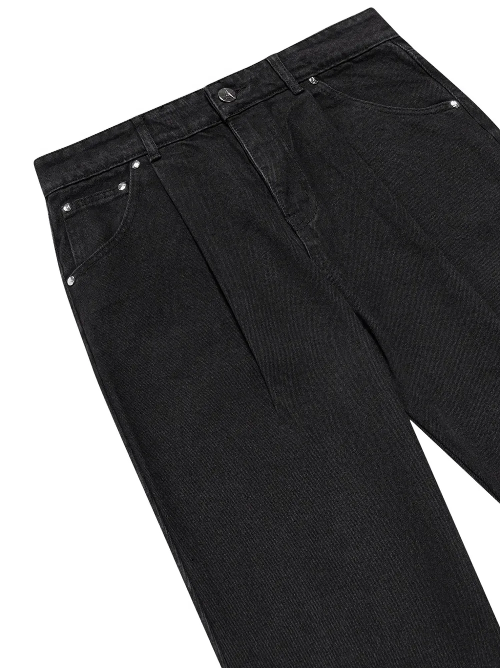 Manière De Voir Arnault pleated jeans Zwart