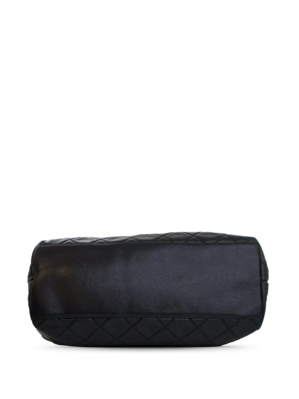 Pre-owned Chanel 2009-2010 Reissue Quilted Caviar Messenger Flap Crossbody Bag In Black