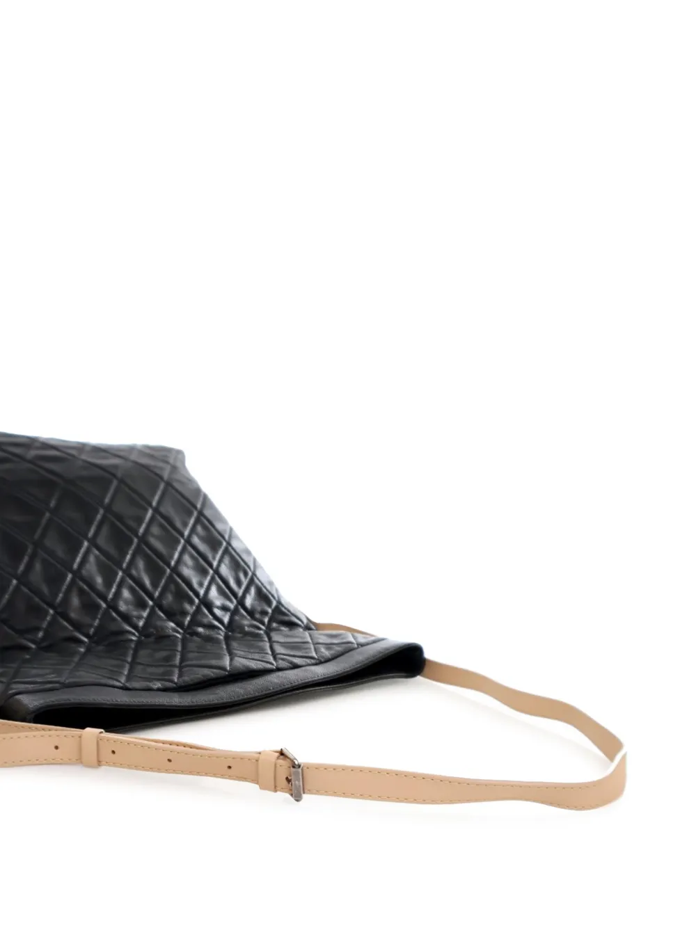 Pre-owned Chanel 2009-2010 Reissue Quilted Caviar Messenger Flap Crossbody Bag In Black