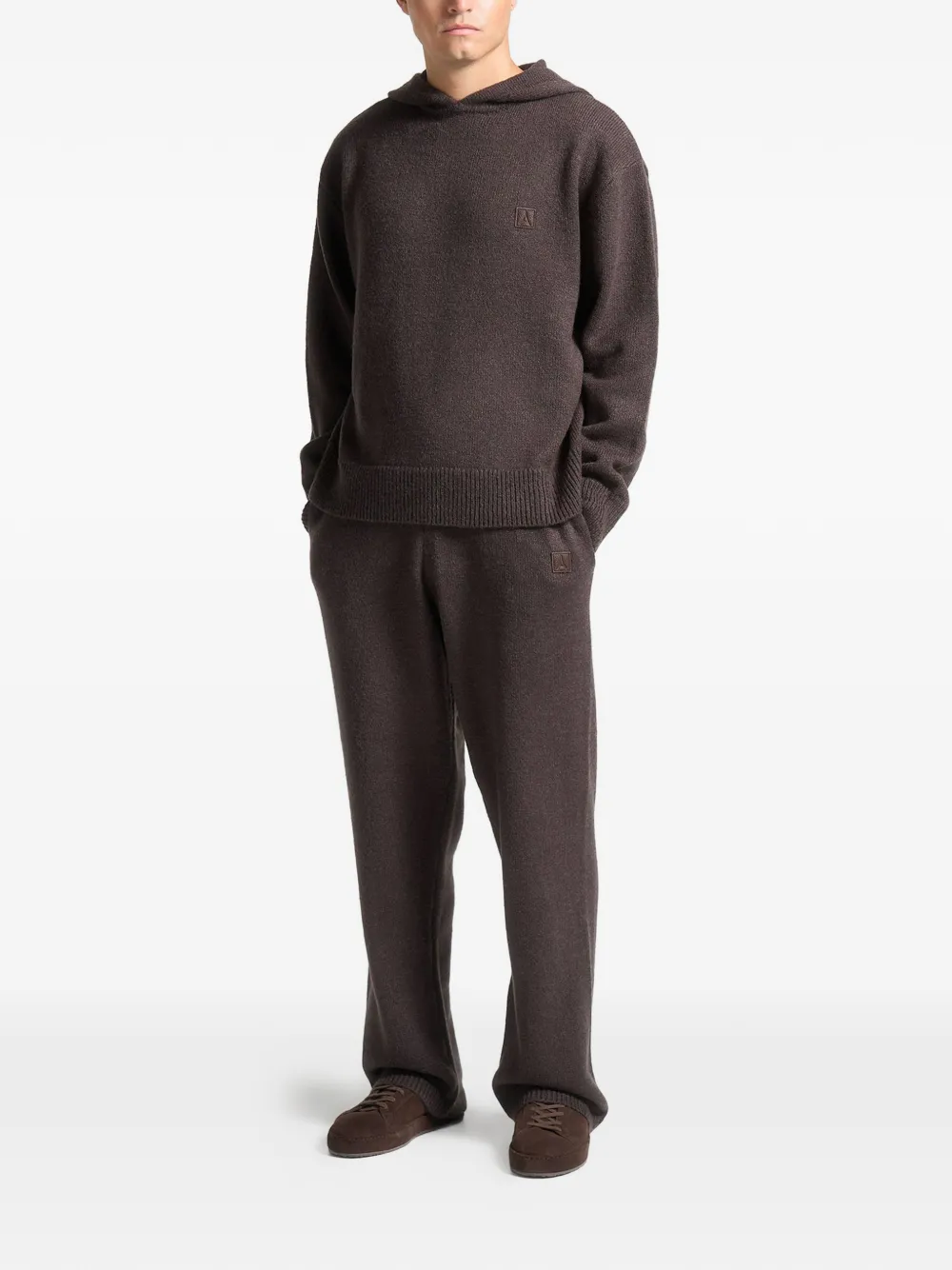 Manière De Voir elastic-waist knitted track pants - Bruin