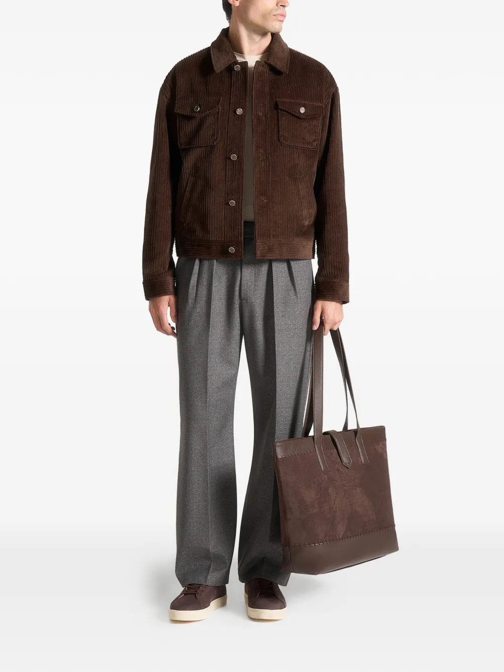 Manière De Voir corduroy jacket Bruin