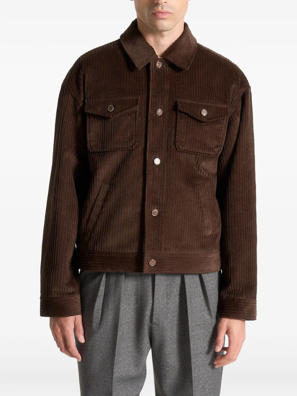 Manière De Voir corduroy jacket Bruin