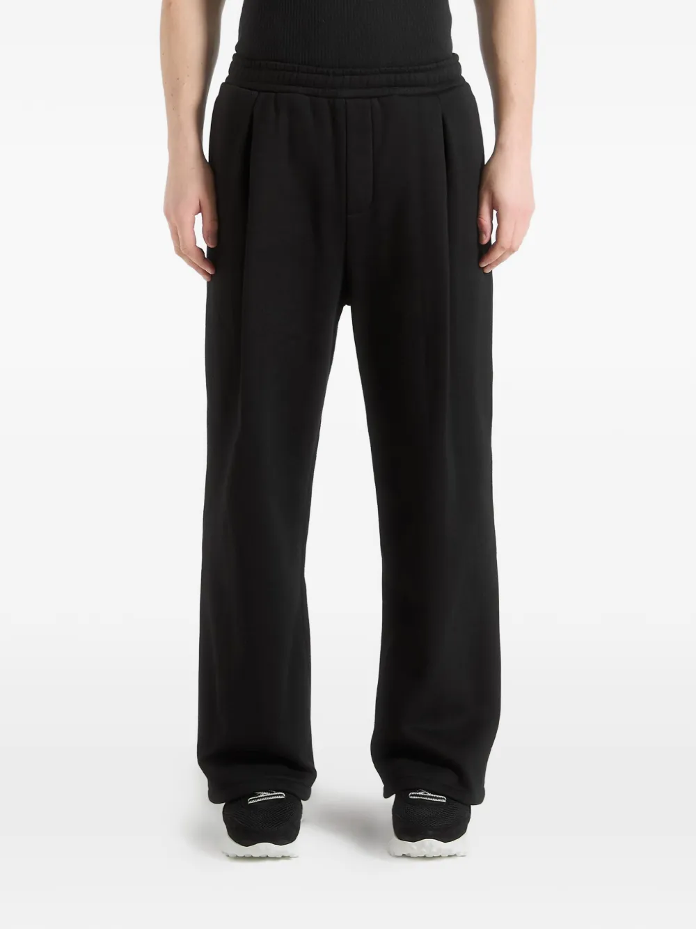 Manière De Voir Cyril pleated track pants | Black | Image 1