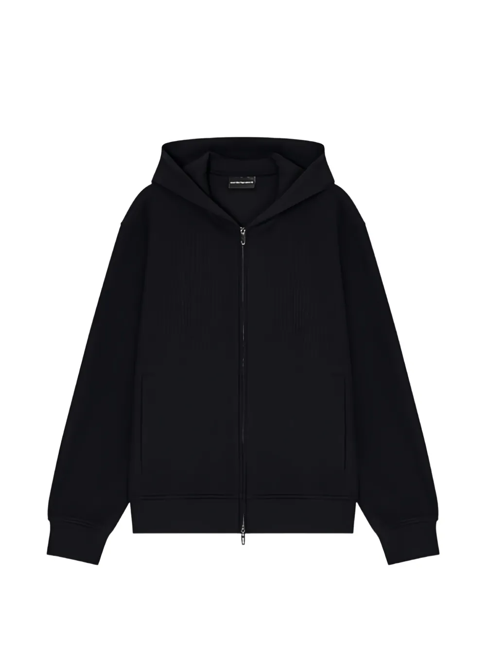 Emporio Armani zip-up hoodie - Black