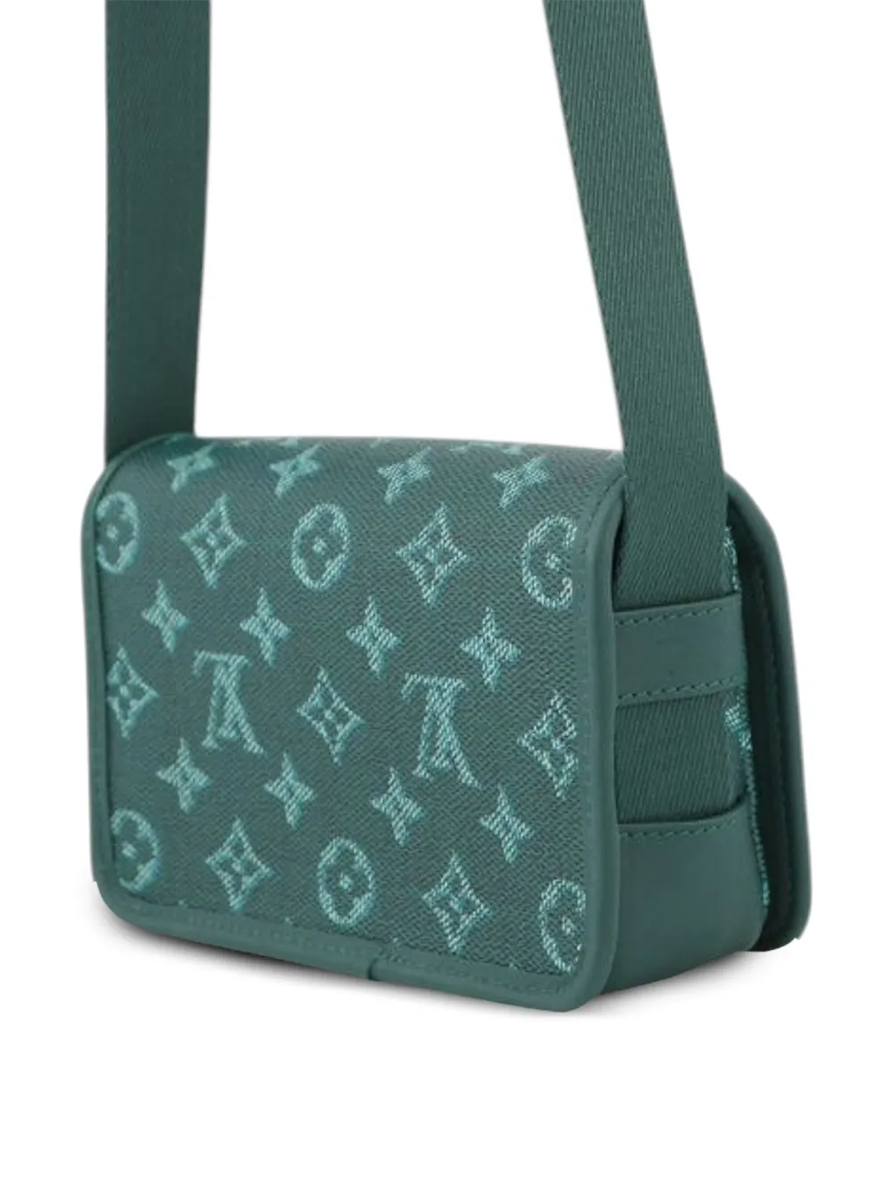Pre-owned Louis Vuitton 2021-2025 Monogram Heritage Bosphore Wearable Wallet Crossbody Bag In Green