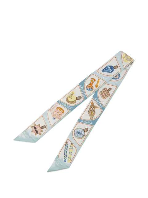 Hermès Pre-Owned mascada Twilly Funny Ice Cream de seda 2020-2025