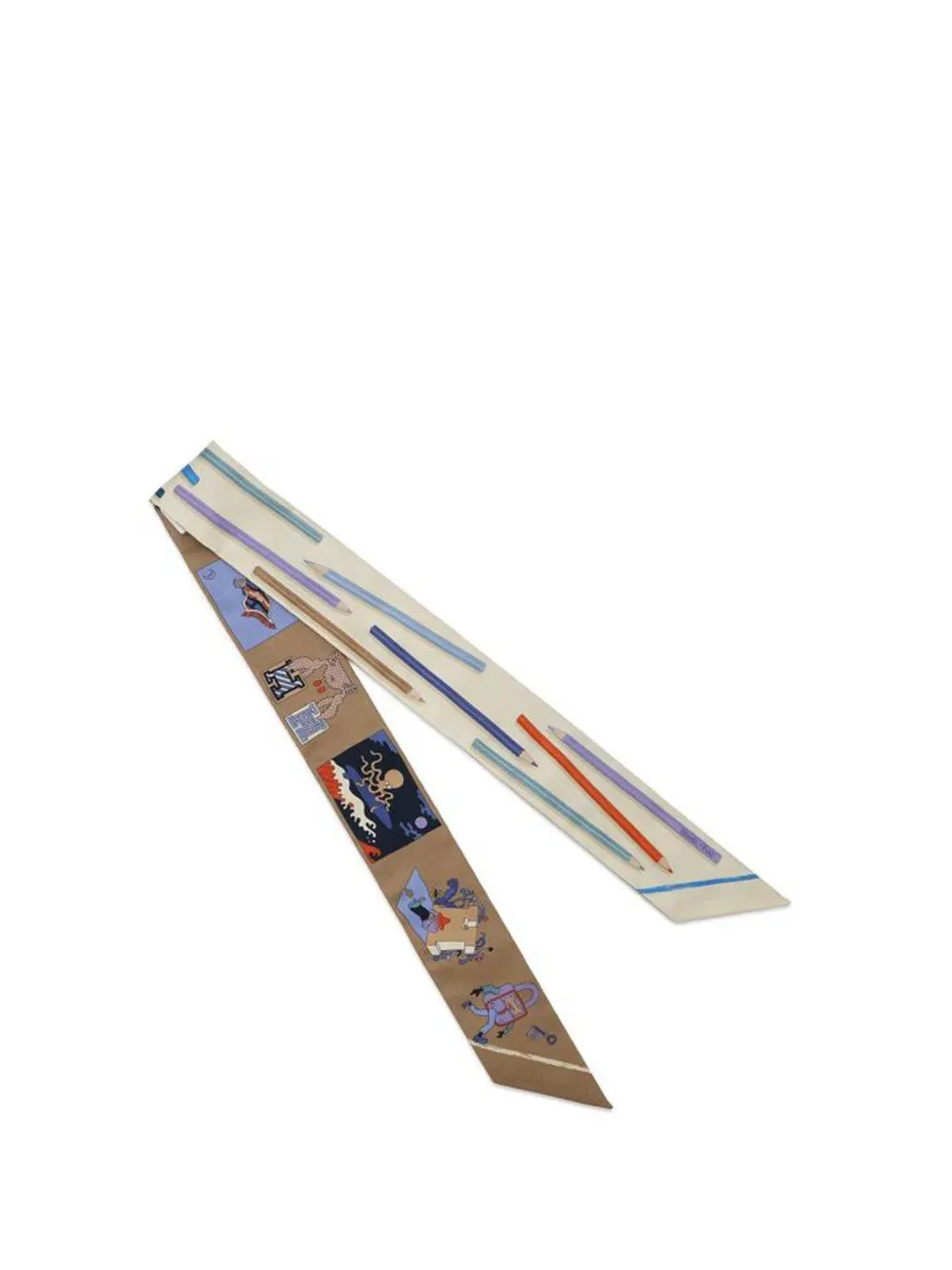 Hermès Pre-Owned 2020-2025 A Vos Crayons Twilly Seidenschal | Image 2