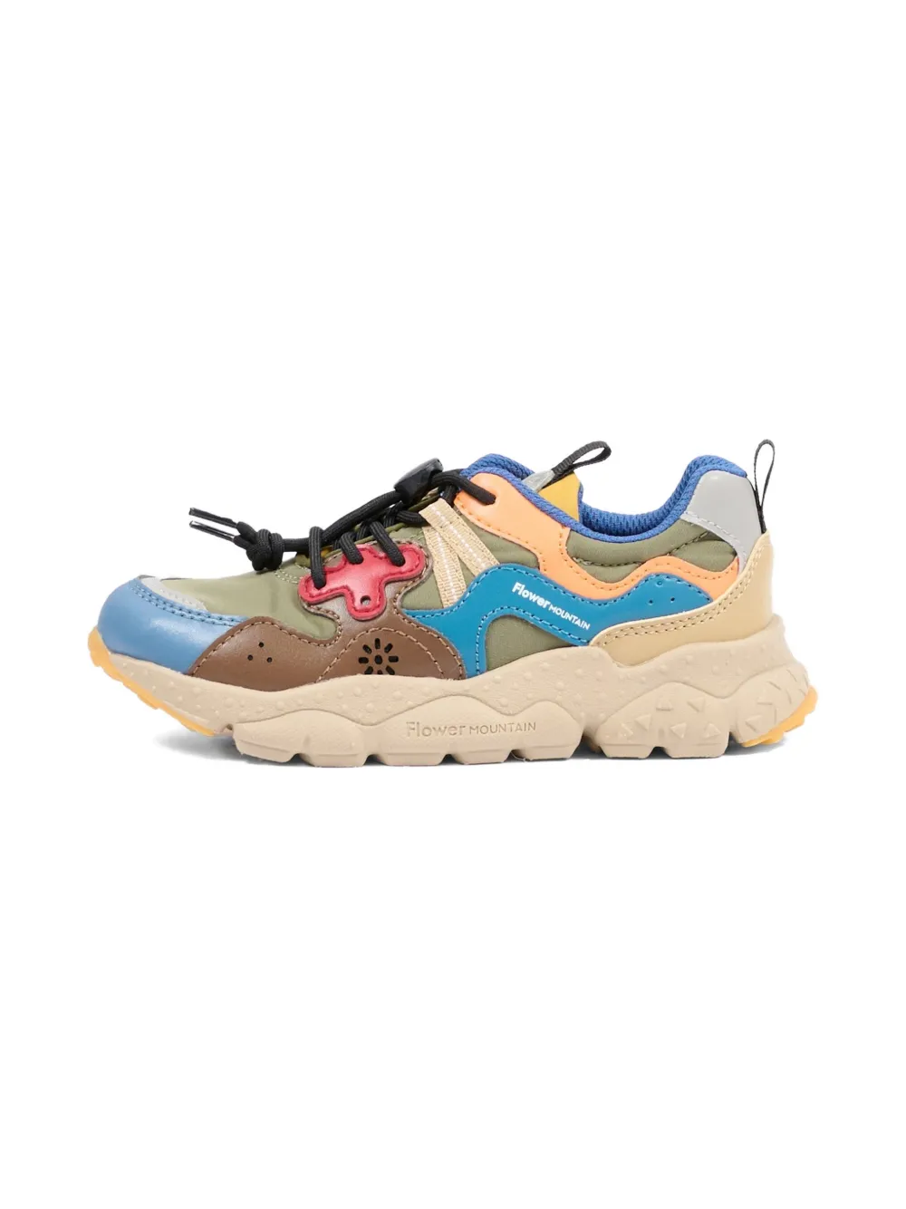 FLOWER MOUNTAIN KIDS x Naturino sneakers met ronde neus Groen