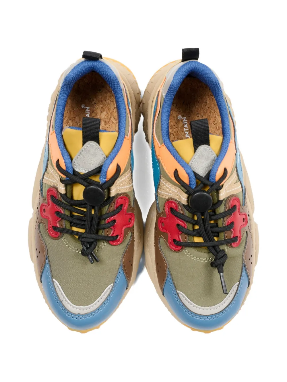 FLOWER MOUNTAIN KIDS x Naturino sneakers met ronde neus Groen