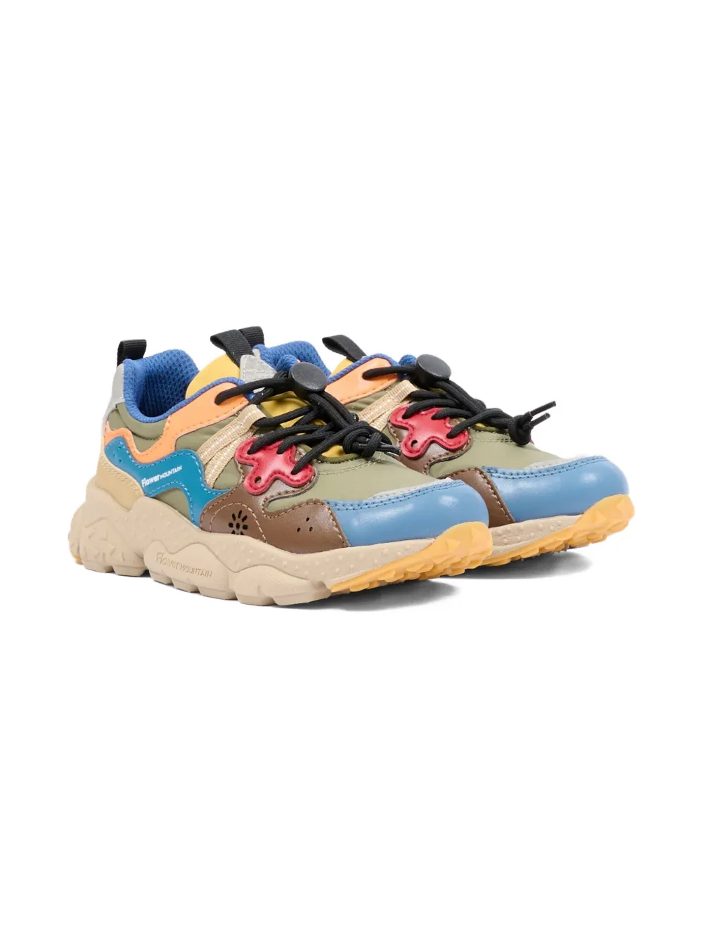 FLOWER MOUNTAIN KIDS x Naturino sneakers met ronde neus Groen