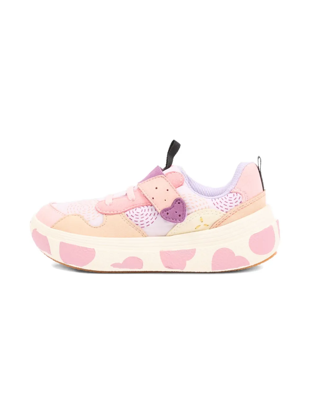 FLOWER MOUNTAIN KIDS x Naturino heart-detail sneakers Roze