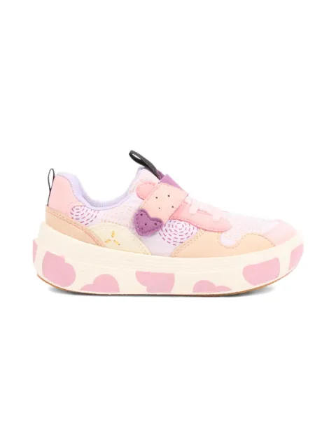 FLOWER MOUNTAIN KIDS x Naturino heart-detail sneakers